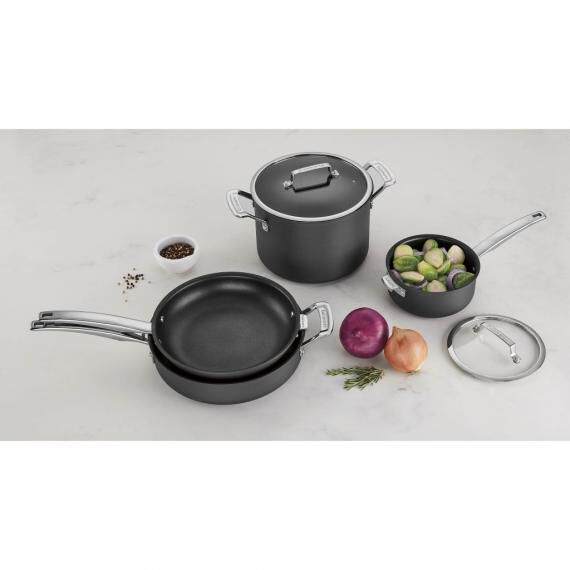 Cuisinart Nonstick Hard-Anodized Nesting Cookware Set - Thumbnail 4