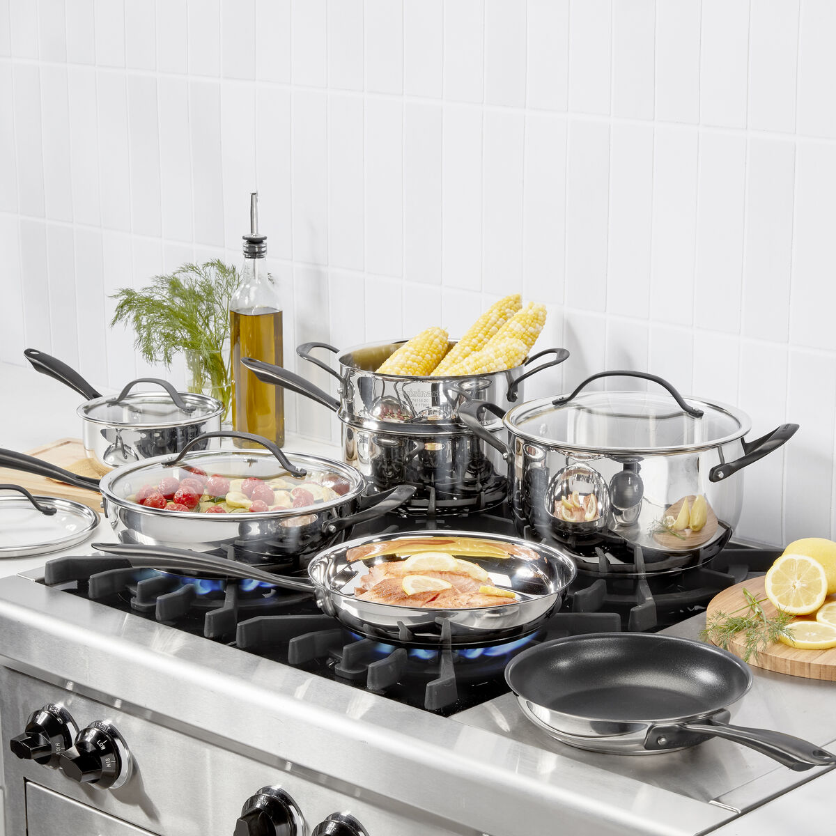 Radiant Pro Stainless&nbsp;with&nbsp;Brushed Titanium Finish 11-Pc Set 3