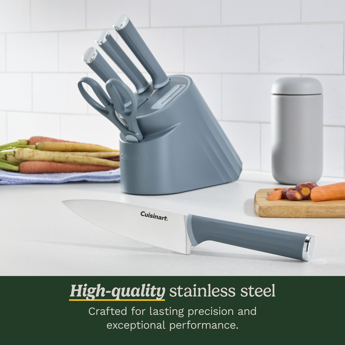 Artisan Elite Stainless Steel Cutlery 6 Piece Knife Block Set 4
