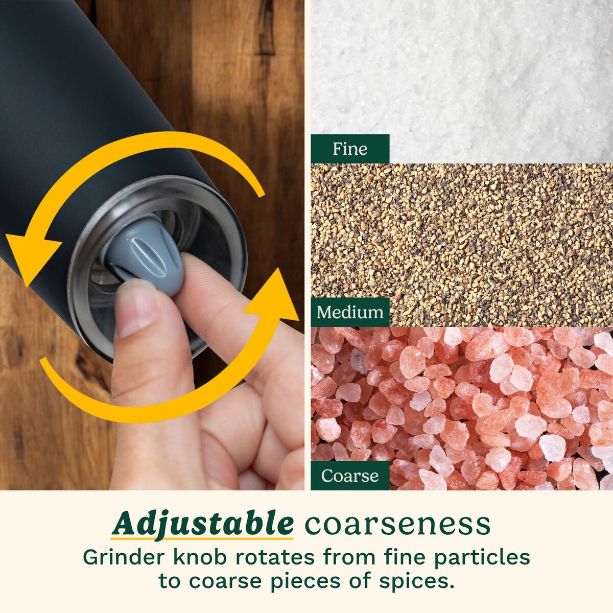 Gravity Salt and Pepper Mill