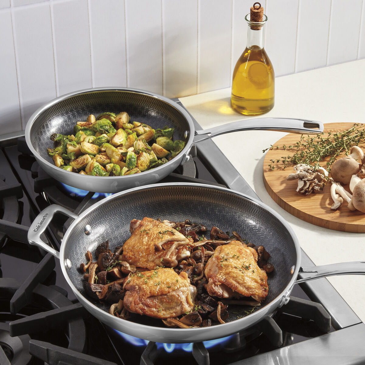 FusionPlus&trade; Hybrid 2-Pk Skillets (10" & 12")