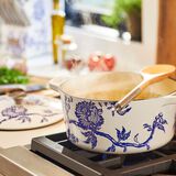 Discontinue Caskata&trade; 5 Qt. Round Covered Casserole - Floral Landscape 5