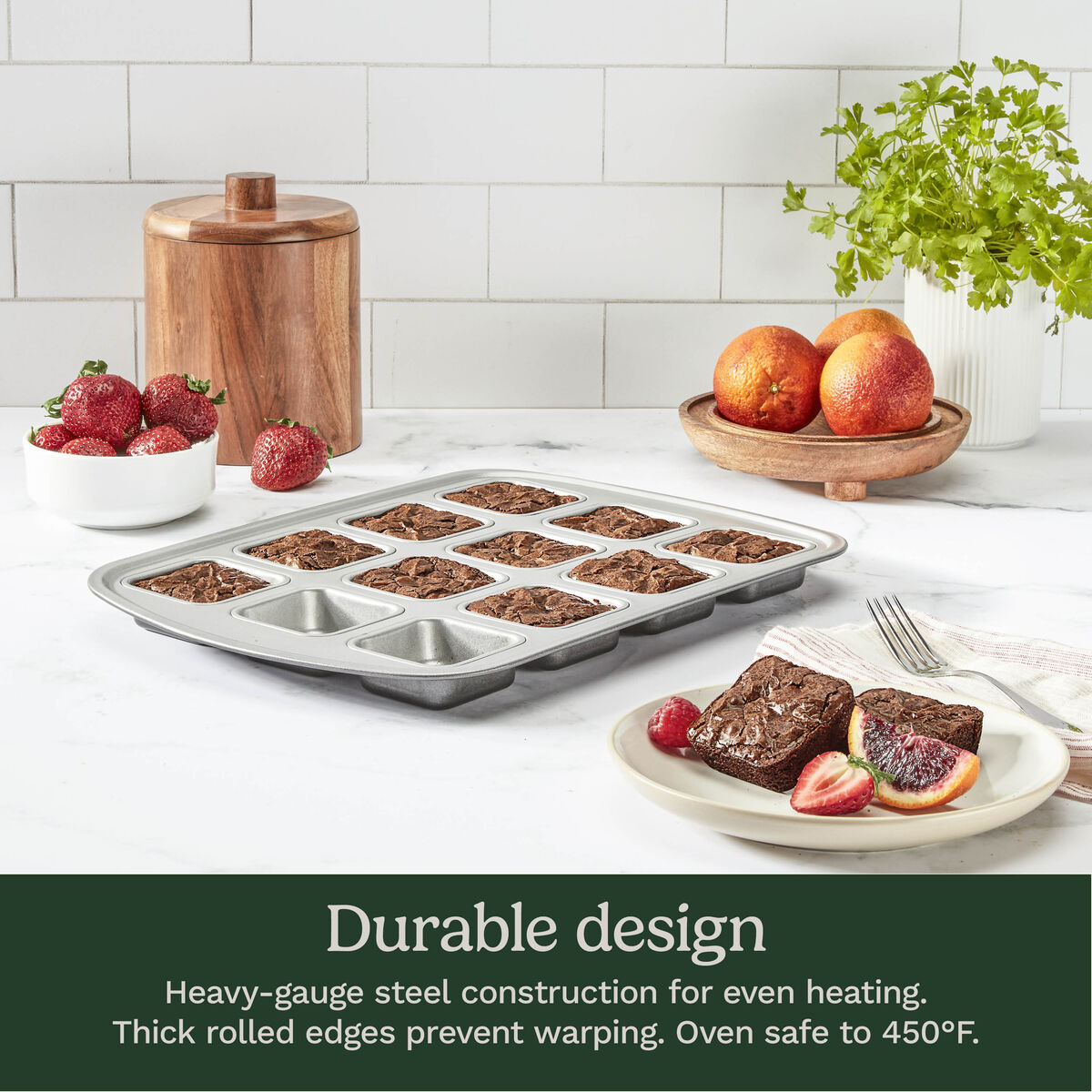 Chef's Classic&trade; Non-Stick 12-Cup Mini Brownie Pan 3