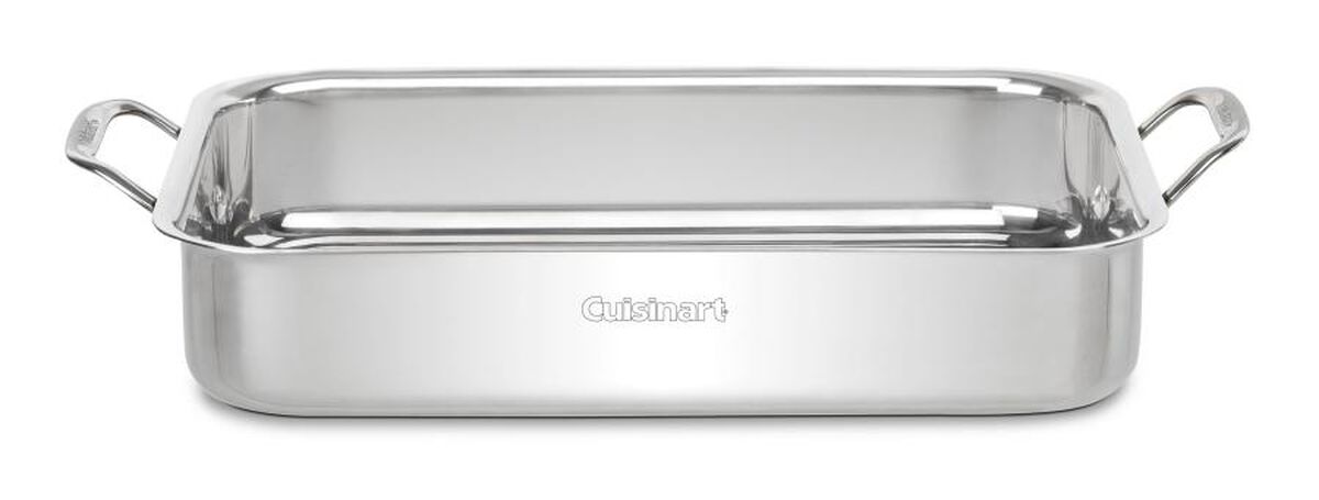 Discontinued Cuisinart 14" Lasagna Pan with Stainless Roasting Rack 3