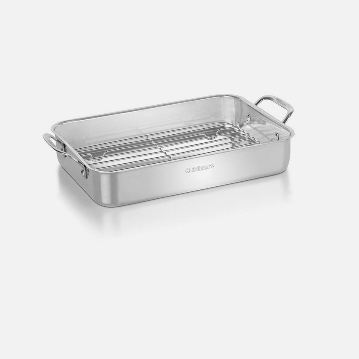 Discontinued Cuisinart 14" Lasagna Pan with Stainless Roasting Rack 4