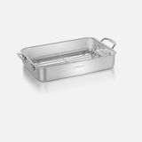 Discontinued Cuisinart 14" Lasagna Pan with Stainless Roasting Rack 4