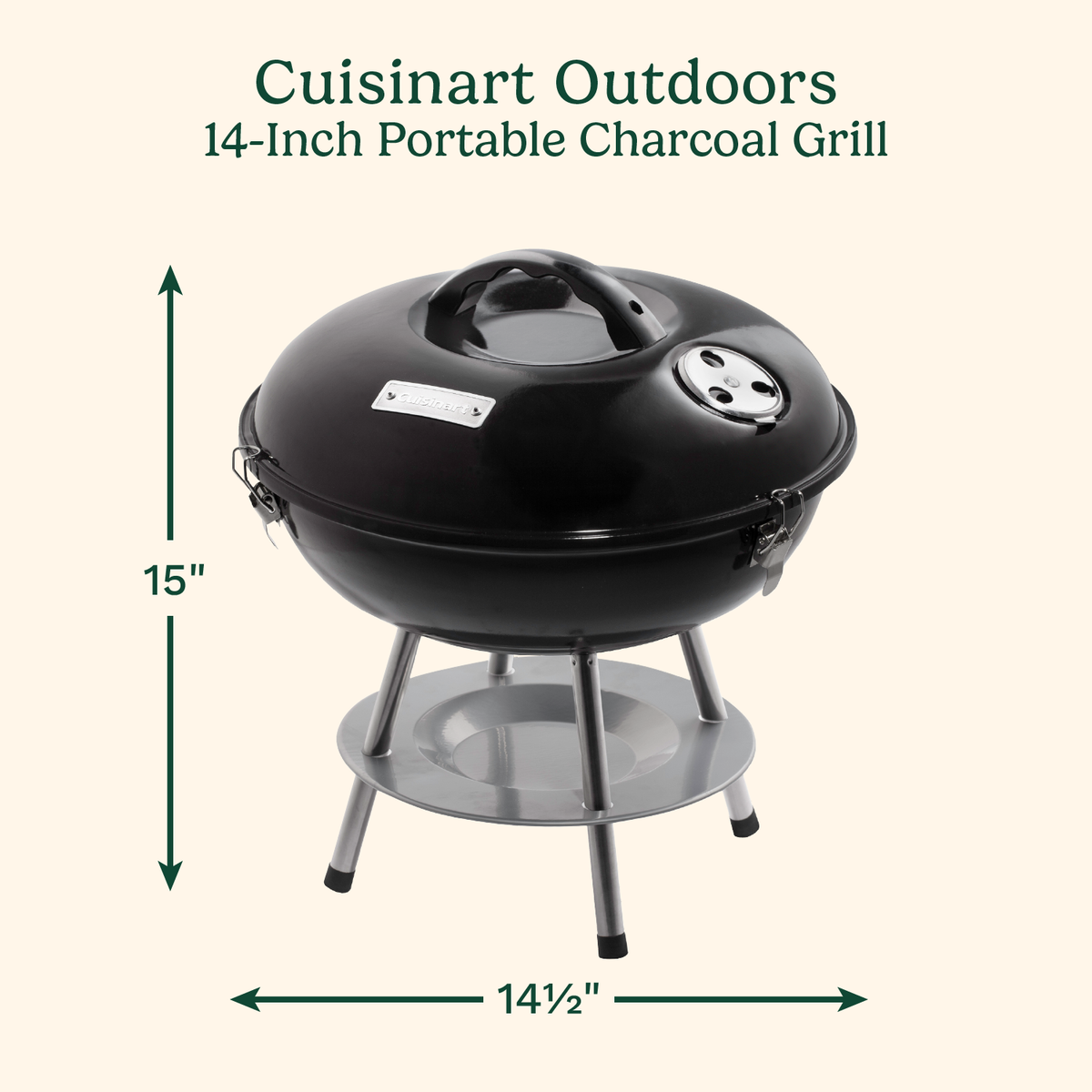 14" Portable Charcoal Grill
