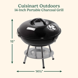 14" Portable Charcoal Grill