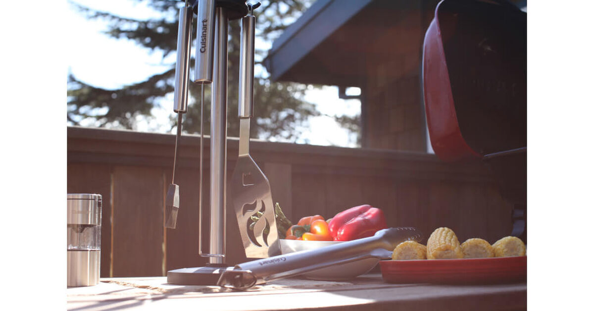 Carousel Stainless Steel Grill Tool Set (10-Piece) 1