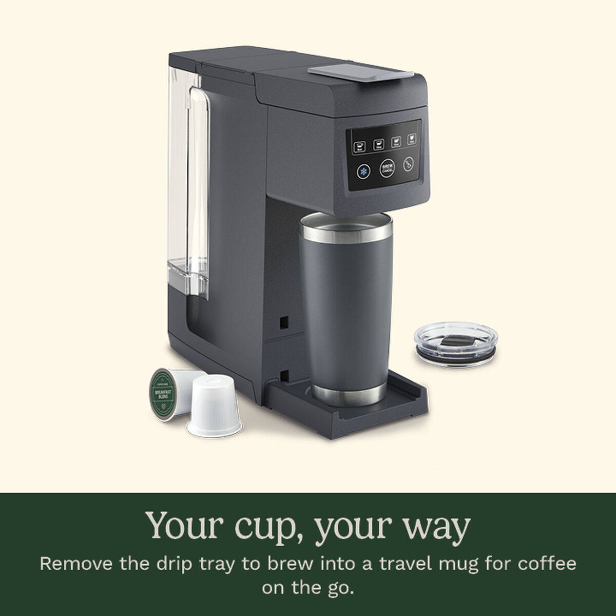 Single Cup Hot and Cold Brew Coffee Maker 6