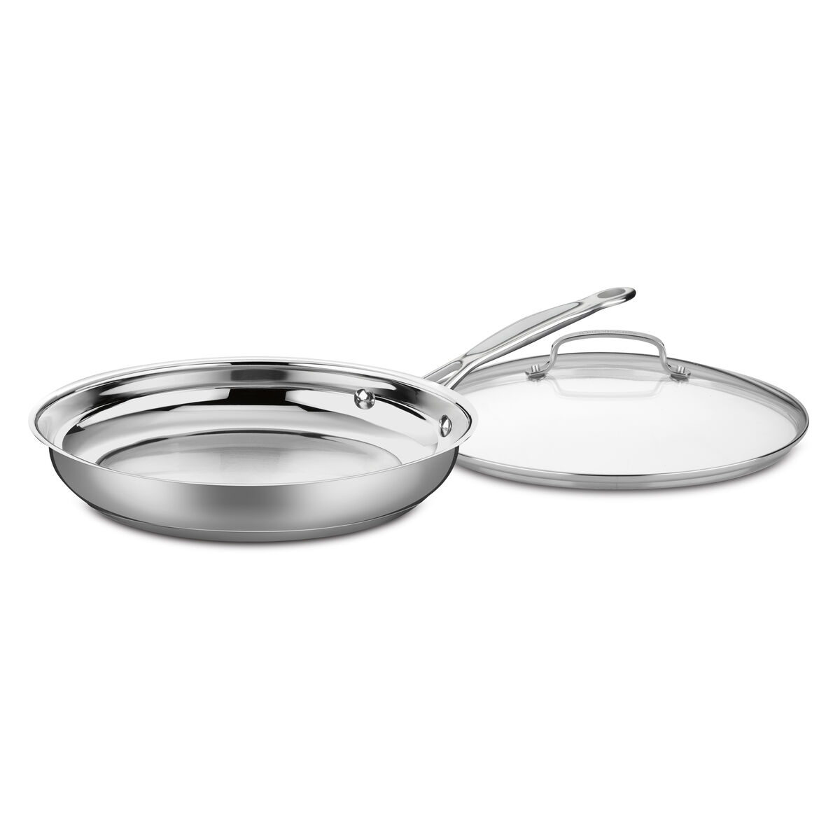Chef's Classic&trade; Stainless 12" Skillet with Cover 1