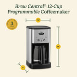 Brew Central 12 Cup Programmable Coffee Maker