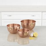 Discontinued 3 Piece Copper Mixing Bowl Set 3