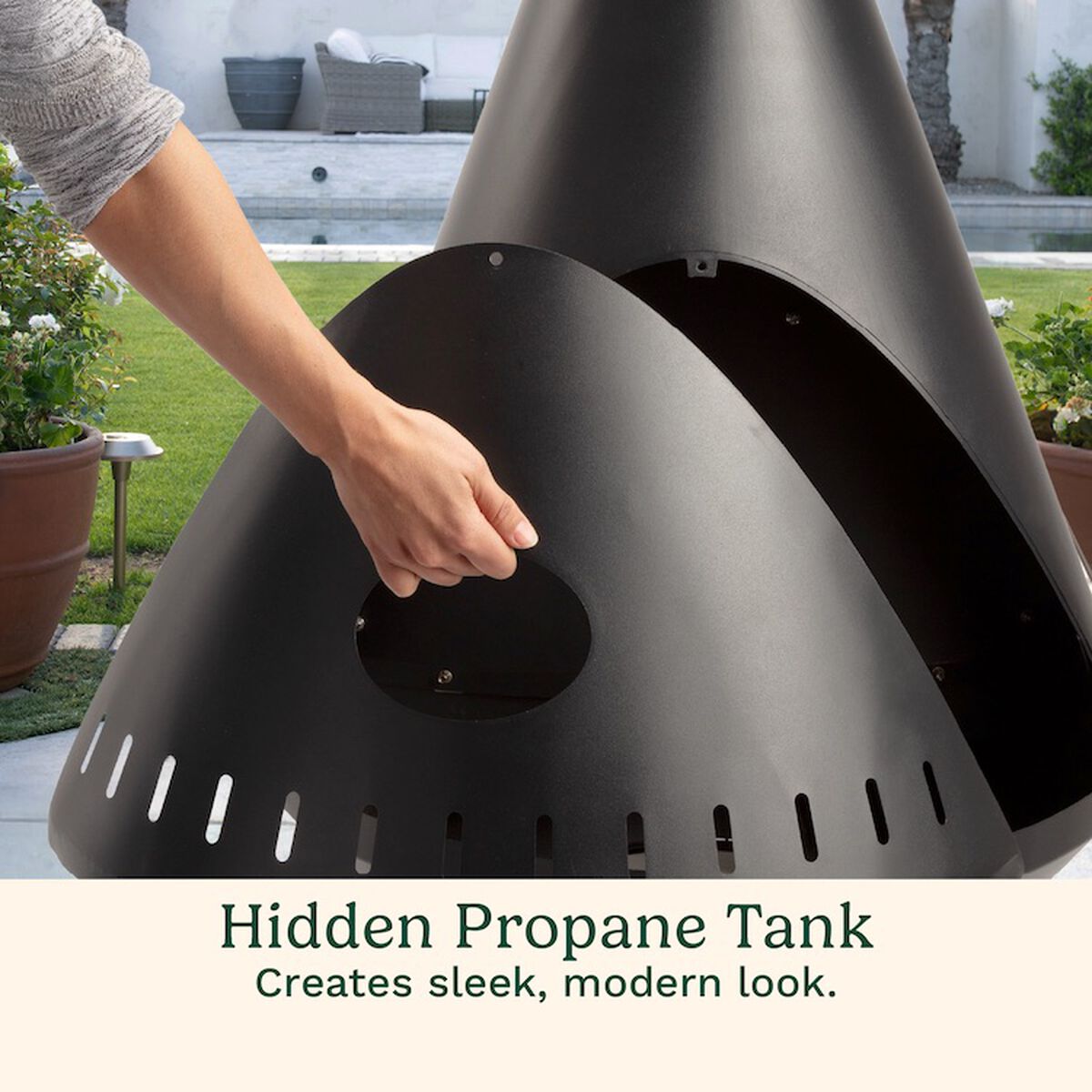 Chimenea Propane Fire Pit
