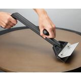 Heavy Duty Griddle Scraper - 6 Inch Blade and Splash Guard 2