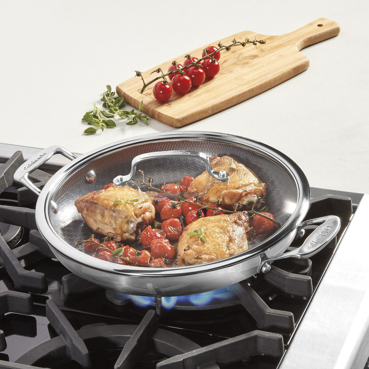 FusionPlus&reg; Hybrid Stainless Steel 12" Everyday Pan with Lid 2