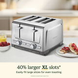 4-Slice XL-Slot Stainless Steel Toaster 4