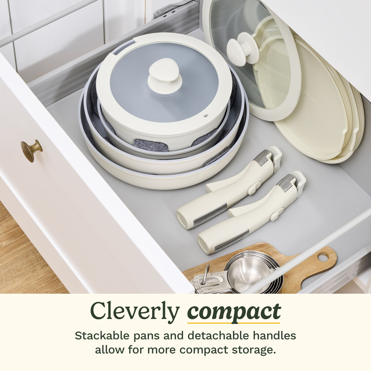 ClickSmart&trade; Nonstick Detachable Handle Cookware 5