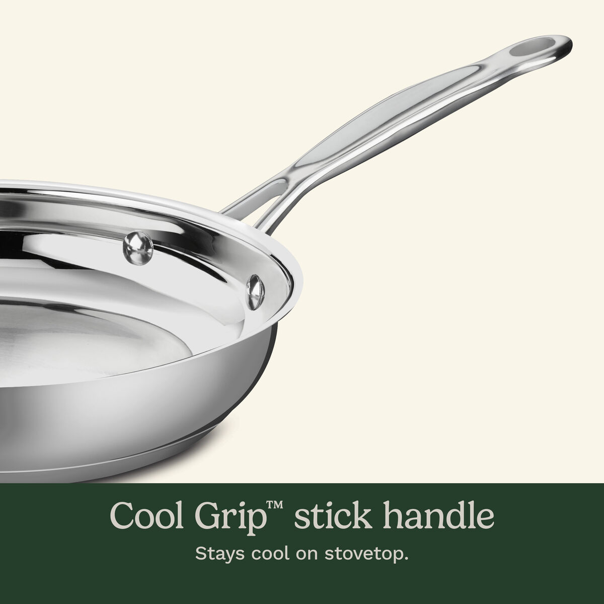 Chef's Classic&trade; Stainless 10'' Skillet 3