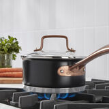 Discontinued Matte Black Elegance 1.5qt Saucepan with Cover 4