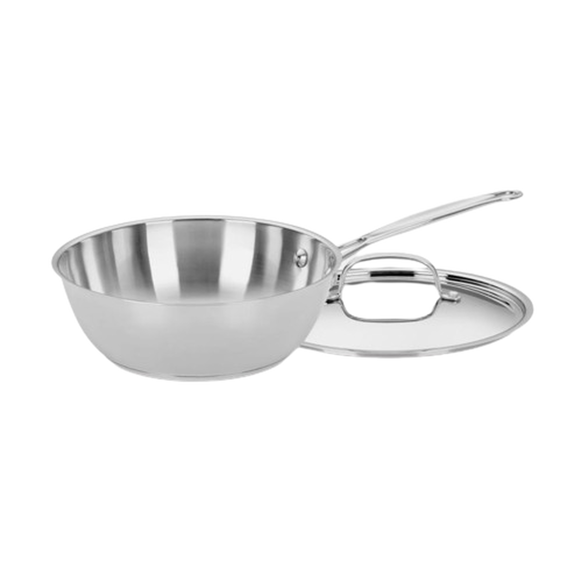 Chef's Classic&trade; Stainless 3 Quart Chef's Pan with Cover 1