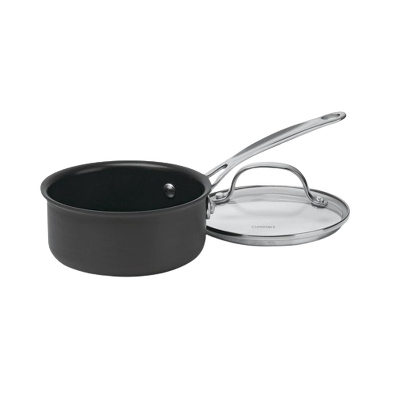 Chef's Classic&trade; Nonstick Hard Anodized 1 Quart Saucepan with Cover