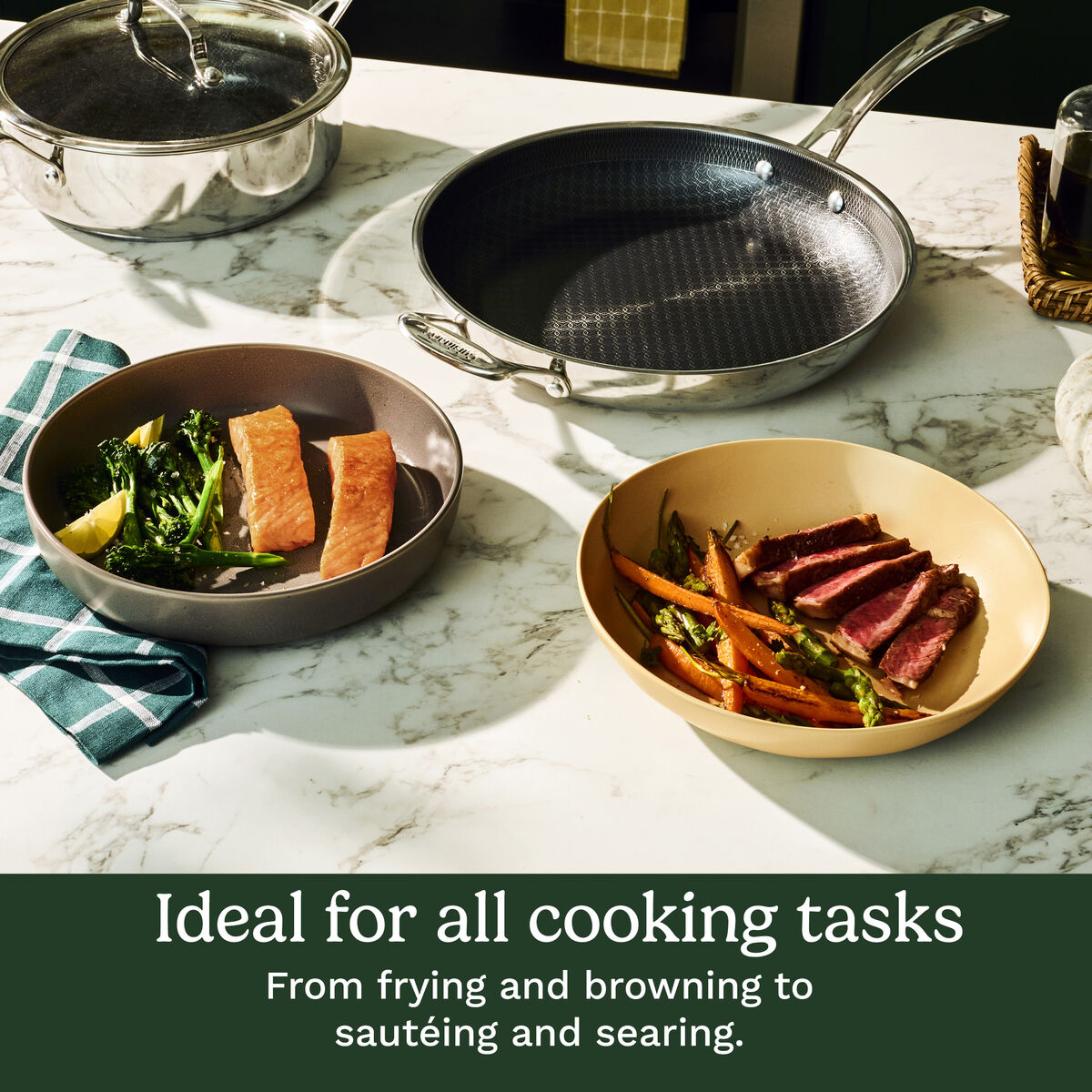 FusionPlus&trade; Stainless Steel 10.25&Prime; Deep Fry with Lid