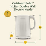 Soho&trade; 1-Liter Double-Wall Electric Kettle