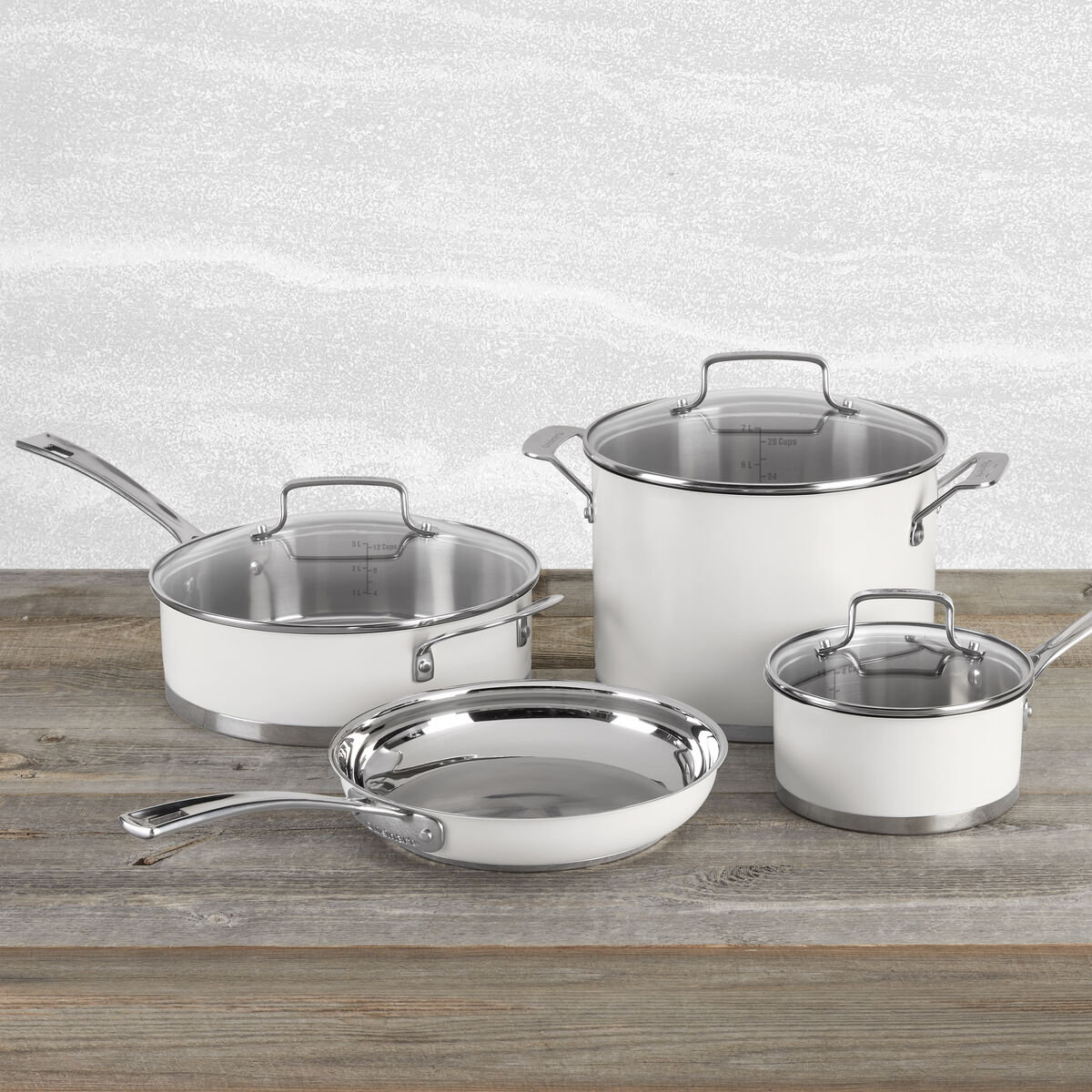 11 Piece Matte White Set 3