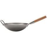 12" Carbon Steel Hammered Wok (Round) 7