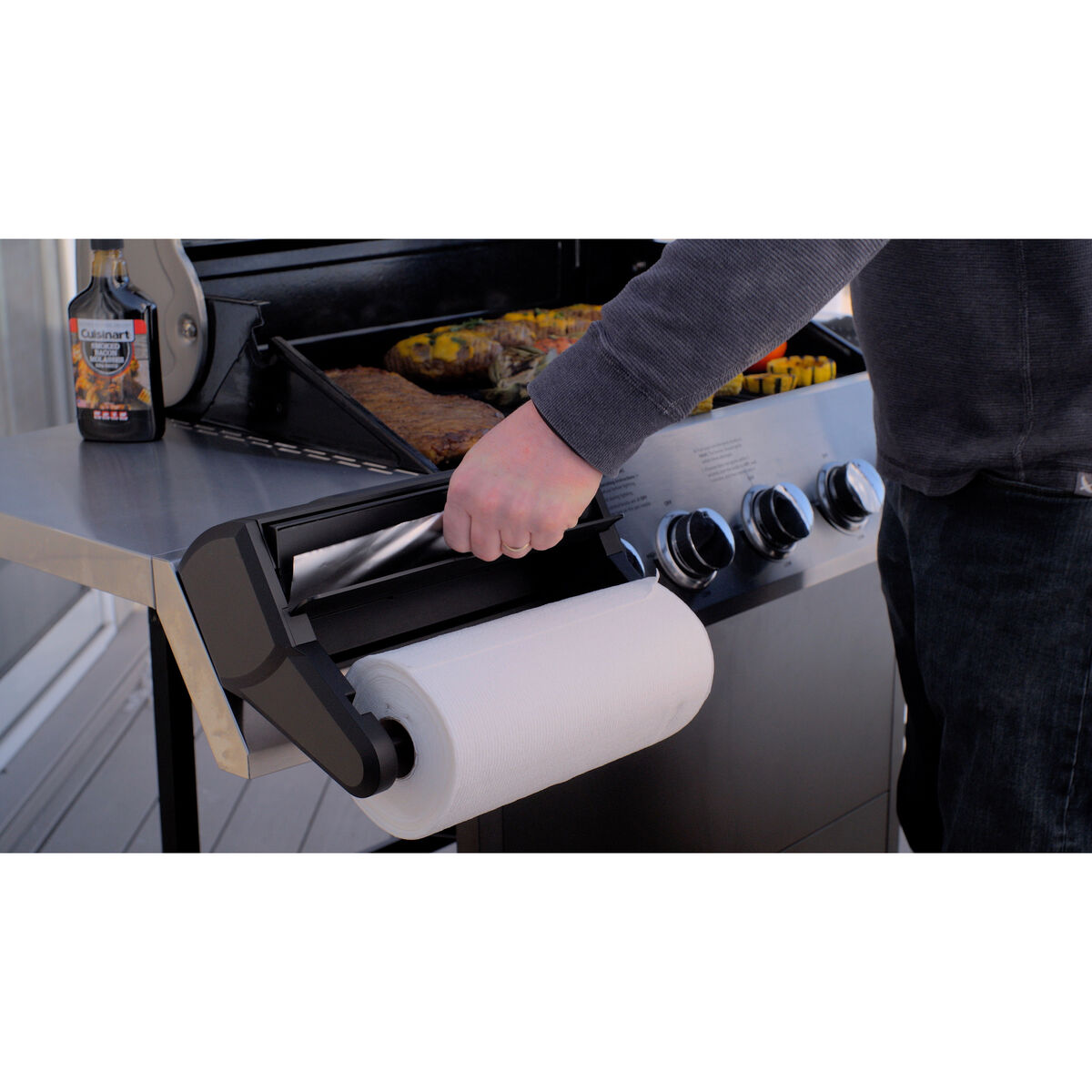 Magnetic Paper Towel and Foil Holder 12