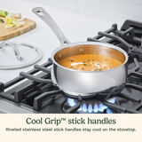 12-Pc PureClad&trade; Triple-Ply Stainless Steel Cookware Set