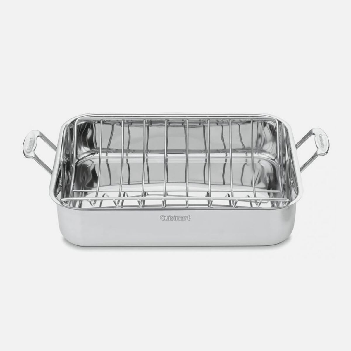 Discontinued Chef's Classic&trade; Stainless 16" Roasting Pan with Rack 2