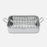 Discontinued Chef's Classic&trade; Stainless 16" Roasting Pan with Rack 2
