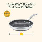 FusionPlus&reg; Hybrid Stainless Steel 10" Skillet 9