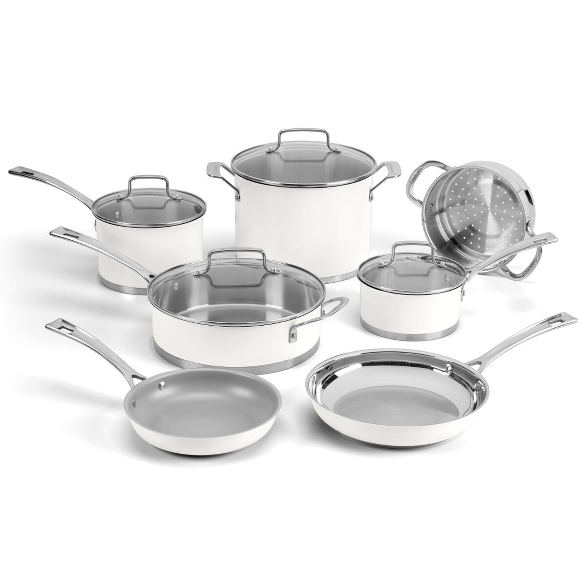 Discontinued 11 Piece Matte White Set 1