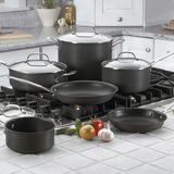 Chef's Classic&trade; Nonstick Hard Anodized 10 Piece Set