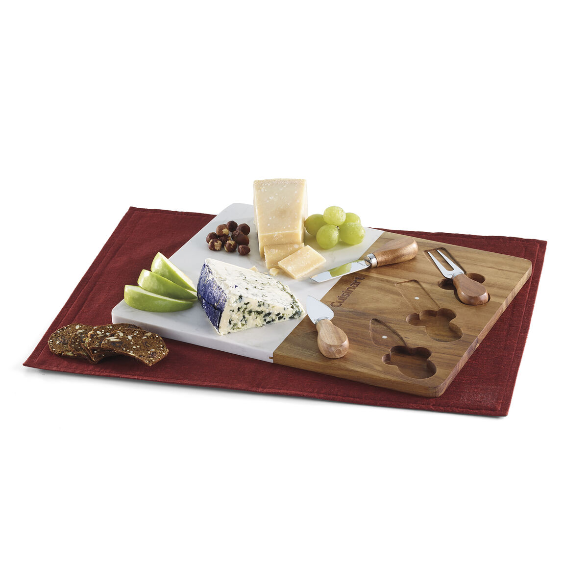Discontinued Acacia 4 piece Cheese Board Marble 1