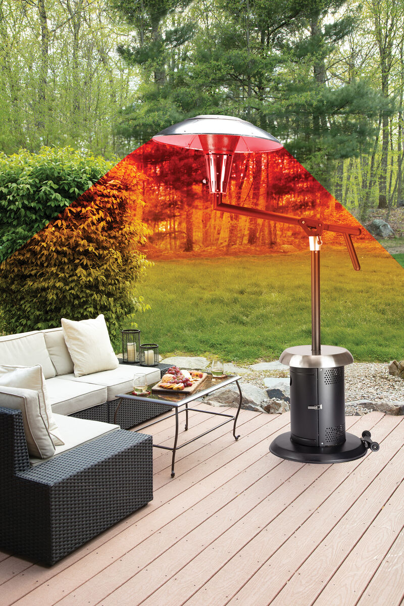 Discontinued Perfect Position Propane Patio Heater with Bonus Cover Included 11