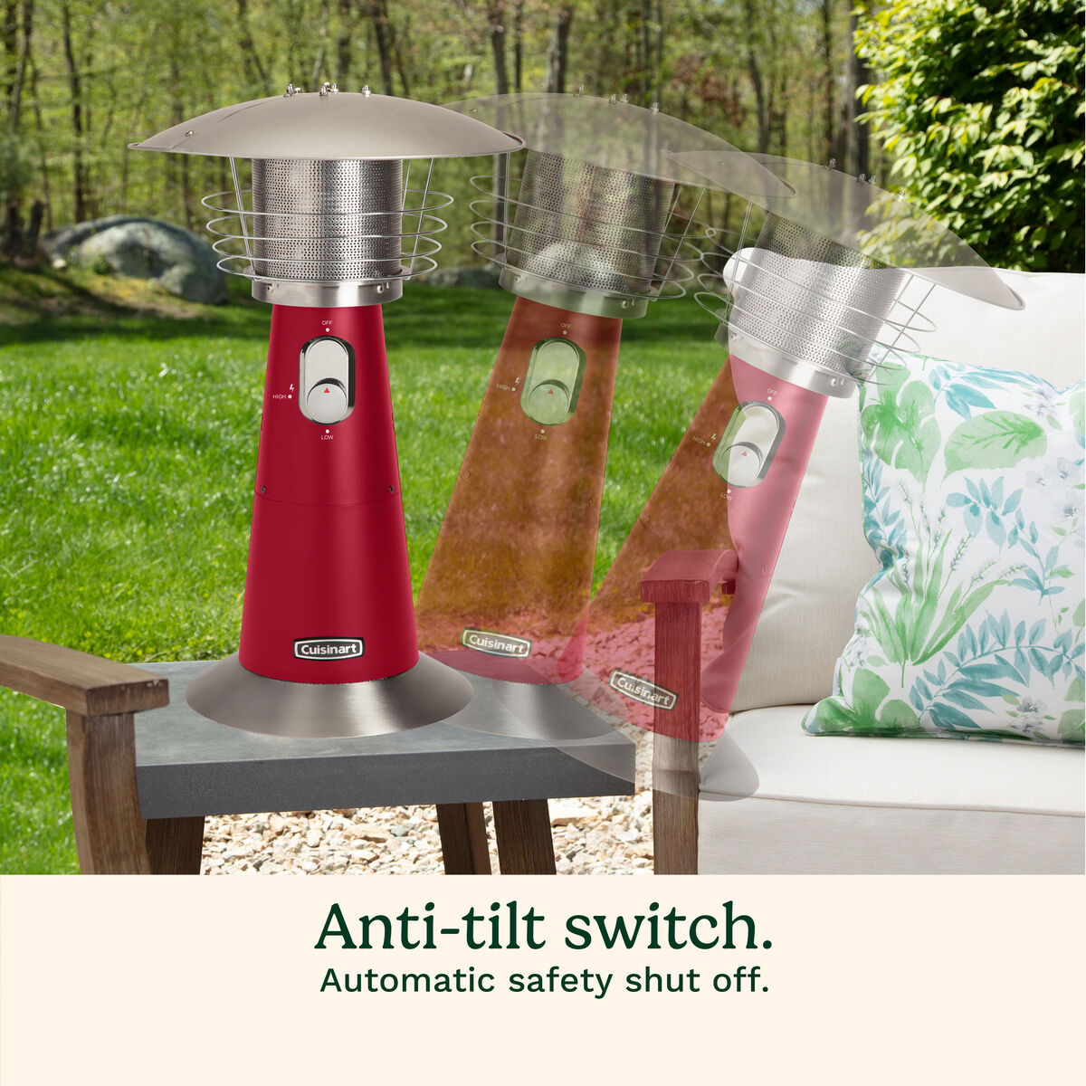Portable Tabletop Patio Heater-Red 5