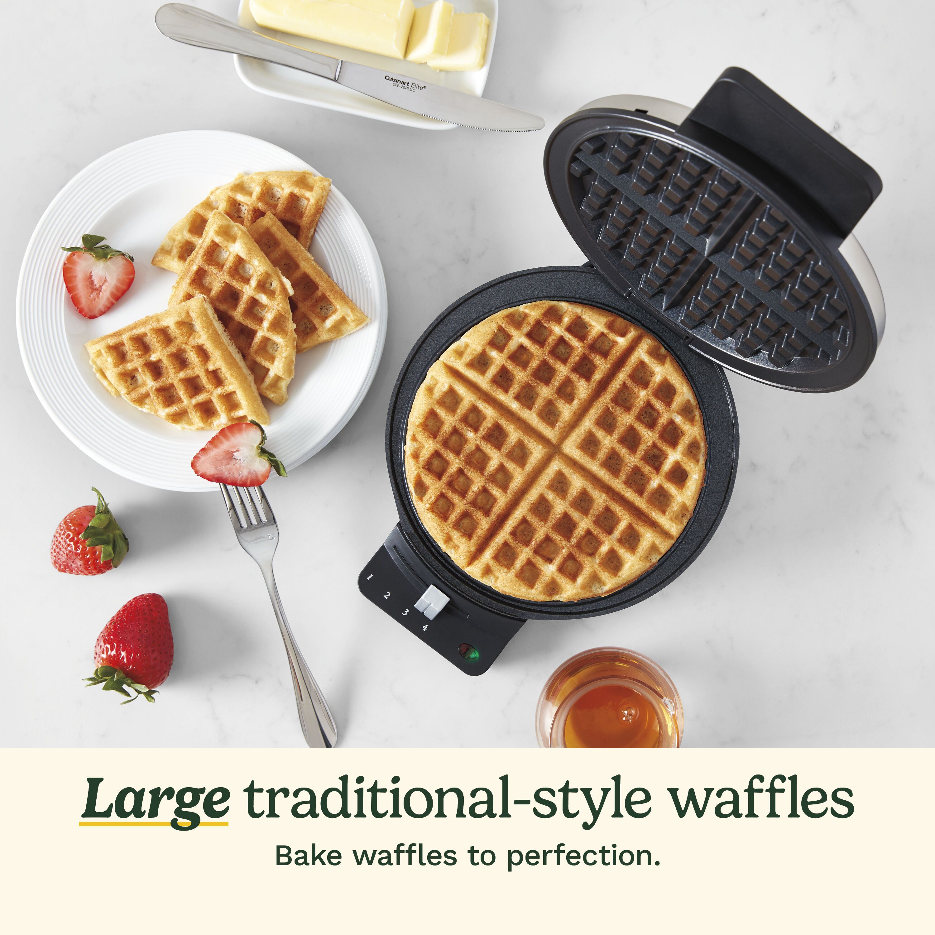 Round Classic Waffle Maker (WMR-CANAS) - Cuisinart