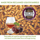 Discontinued Premium Cherry Rum BBQ Smoking Pellets - 20 lb Bag