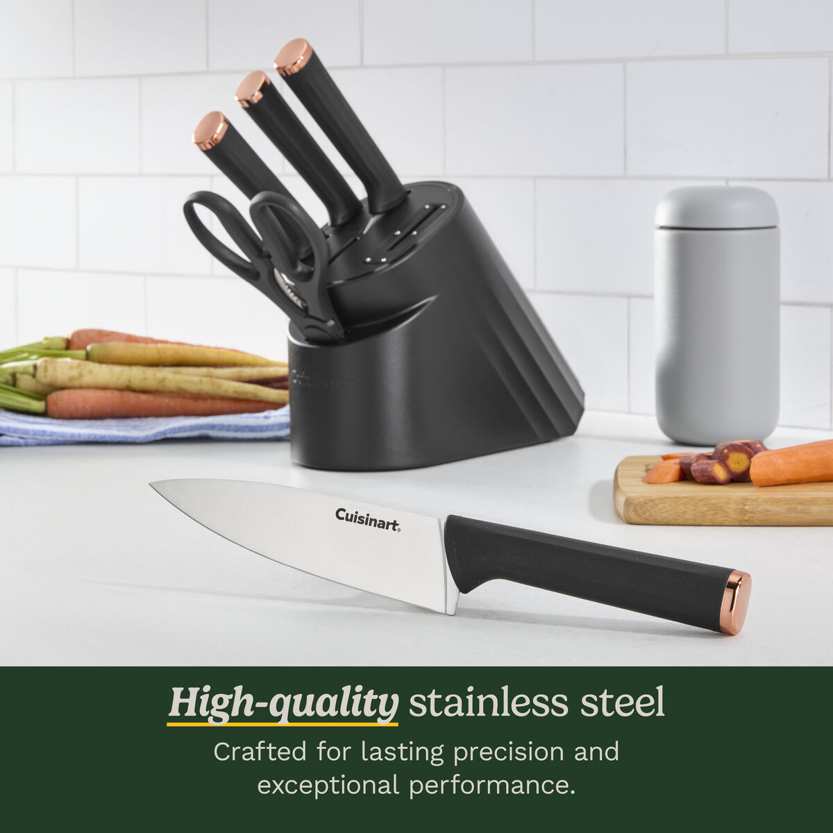 Artisan Elite Stainless Steel Cutlery 6 Piece Knife Block Set 4
