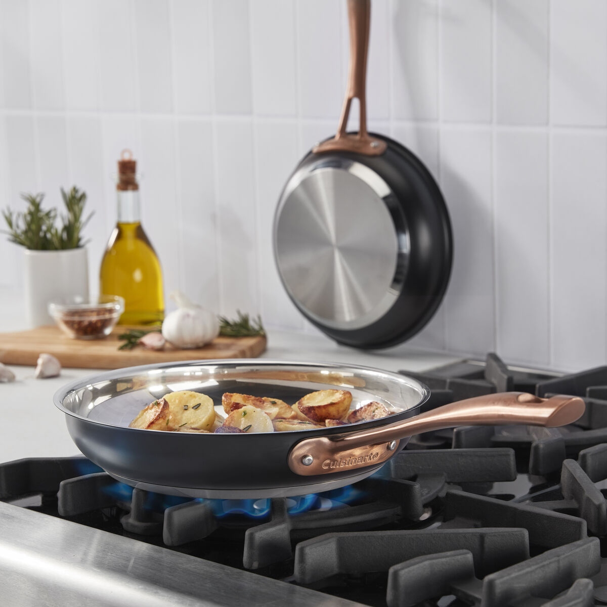 Discontinued 2-Pack Matte Black Elegance Skillet Set (8&rdquo; & 10&rdquo;) 3