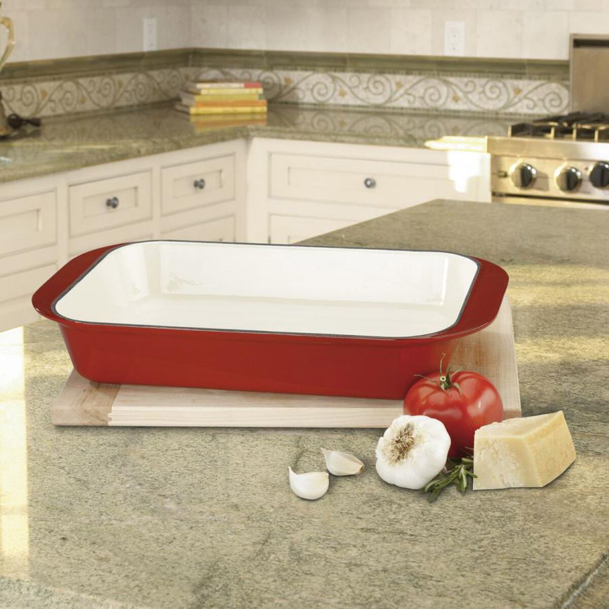 Chef&rsquo;s Classic&trade; Enameled Cast Iron Cookware 14" Roasting/Lasagna Pan 2