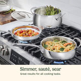 12-Pc PureClad&trade; Triple-Ply Stainless Steel Cookware Set