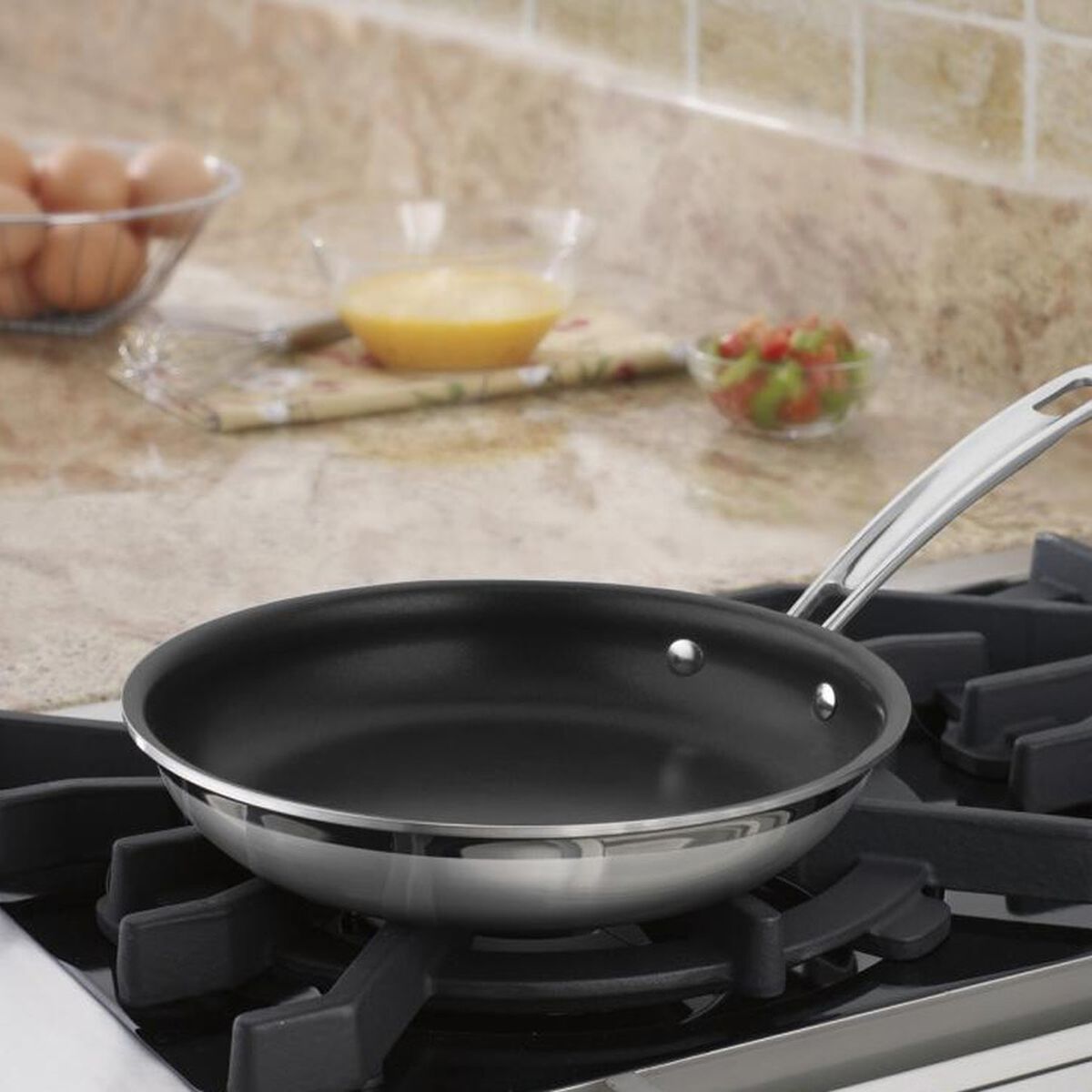 MultiClad Pro Triple Ply Stainless Cookware 8" Nonstick Skillet 2