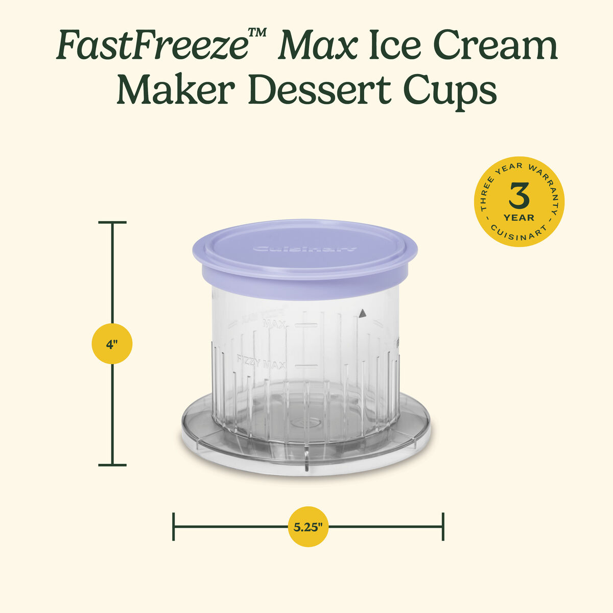 FastFreeze&trade; Max Ice Cream Maker Dessert Cups 6