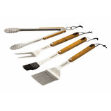 4 Piece Ash Wood Grill Tool Set 1