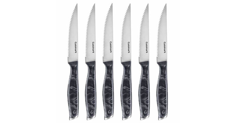 Discontinued 6 Piece Marble-Style Steak Knife Set